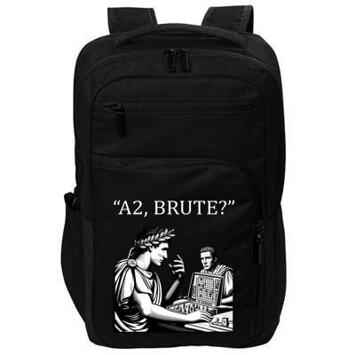 Funny History Caesar And Brutus Board Game Meme Impact Tech Backpack