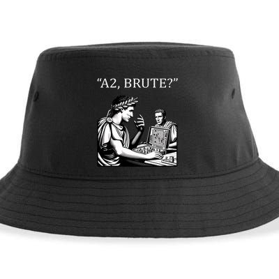 Funny History Caesar And Brutus Board Game Meme Sustainable Bucket Hat