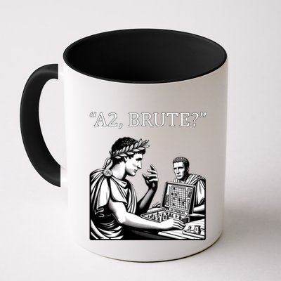 Funny History Caesar And Brutus Board Game Meme Mug