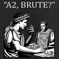 Funny History Caesar And Brutus Board Game Meme Beanie