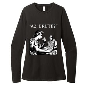 Funny History Caesar And Brutus Board Game Meme Womens CVC Long Sleeve Shirt