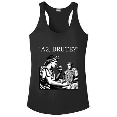 Funny History Caesar And Brutus Board Game Meme Ladies PosiCharge Competitor Racerback Tank