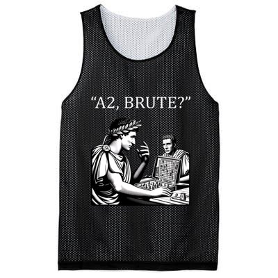 Funny History Caesar And Brutus Board Game Meme Mesh Reversible Basketball Jersey Tank