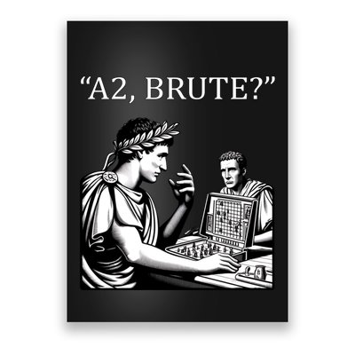 Funny History Caesar And Brutus Board Game Meme Poster