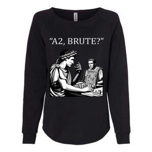 Funny History Caesar And Brutus Board Game Meme Womens California Wash Sweatshirt