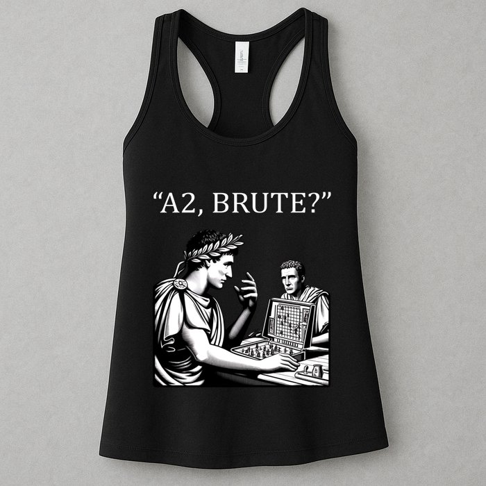 Funny History Caesar And Brutus Board Game Meme Womens Tank Top