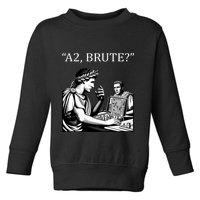 Funny History Caesar And Brutus Board Game Meme Toddler Sweatshirt