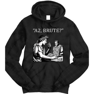 Funny History Caesar And Brutus Board Game Meme Tie Dye Hoodie