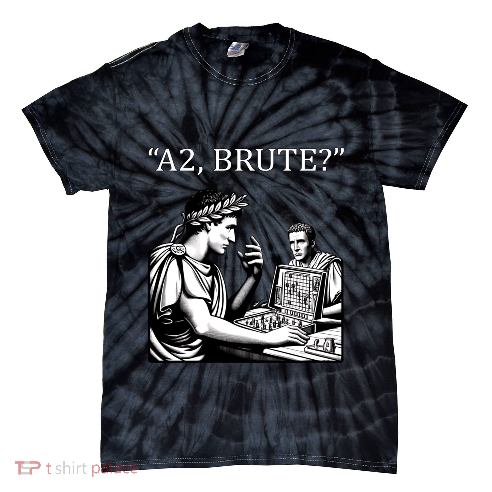 Funny History Caesar And Brutus Board Game Meme Tie-Dye T-Shirt