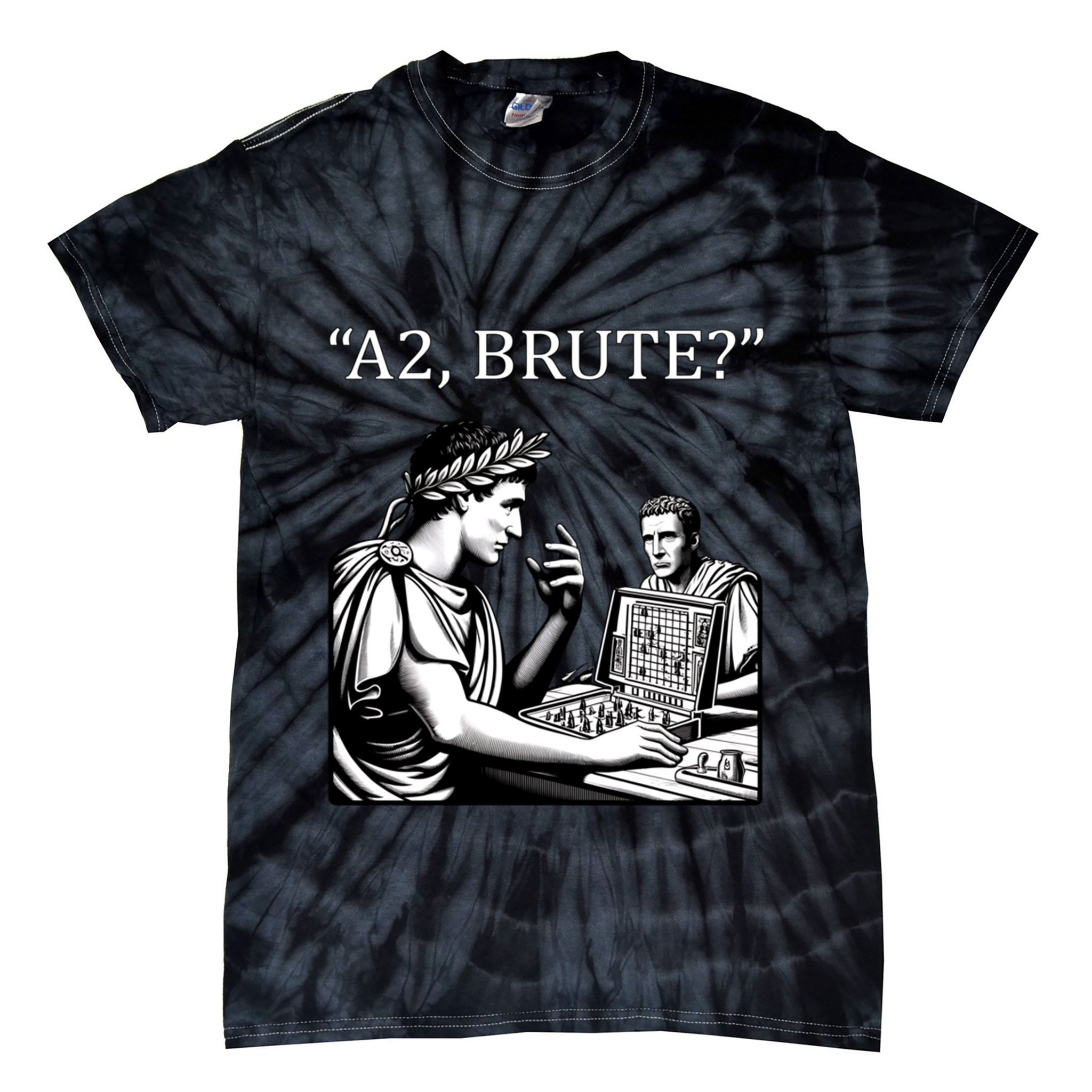 Funny History Caesar And Brutus Board Game Meme Tie-Dye T-Shirt