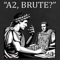 Funny History Caesar And Brutus Board Game Meme Trucker Hat