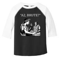 Funny History Caesar And Brutus Board Game Meme Toddler Fine Jersey T-Shirt