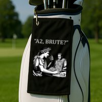 Funny History Caesar And Brutus Board Game Meme Golf Towel