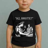 Funny History Caesar And Brutus Board Game Meme Toddler T-Shirt