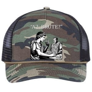 Funny History Caesar And Brutus Board Game Meme Retro Rope Trucker Hat Cap