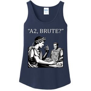 Funny History Caesar And Brutus Board Game Meme Ladies Essential Tank