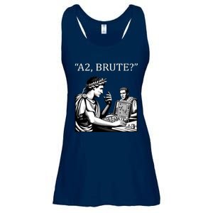 Funny History Caesar And Brutus Board Game Meme Ladies Essential Flowy Tank