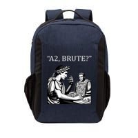 Funny History Caesar And Brutus Board Game Meme Vector Backpack