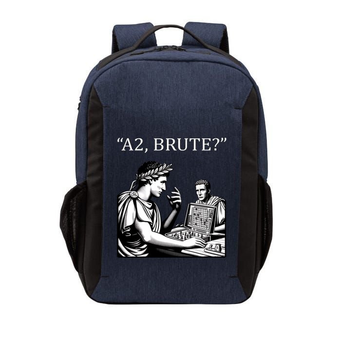 Funny History Caesar And Brutus Board Game Meme Vector Backpack