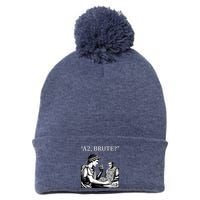 Funny History Caesar And Brutus Board Game Meme Pom Pom 12in Knit Beanie