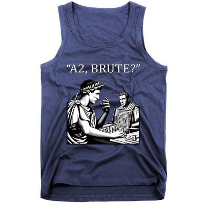 Funny History Caesar And Brutus Board Game Meme Tank Top