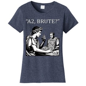 Funny History Caesar And Brutus Board Game Meme Women's T-Shirt