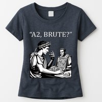 Funny History Caesar And Brutus Board Game Meme Womens T-Shirt