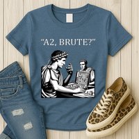 Funny History Caesar And Brutus Board Game Meme Womens T-Shirt