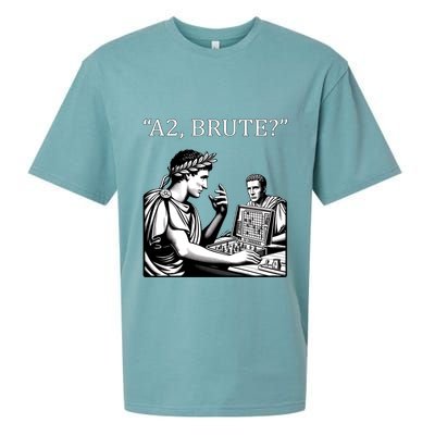 Funny History Caesar And Brutus Board Game Meme Sueded Cloud Jersey T-Shirt
