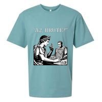 Funny History Caesar And Brutus Board Game Meme Sueded Cloud Jersey T-Shirt