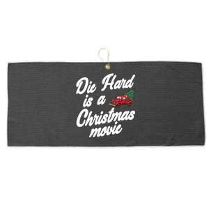 Funny Hard Christmas Movie Large Microfiber Waffle Golf Towel