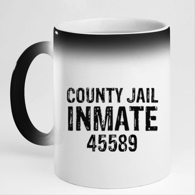 funyn Halloween County Jail Inmate Prisoner Costume Party 11oz Black Color Changing Mug