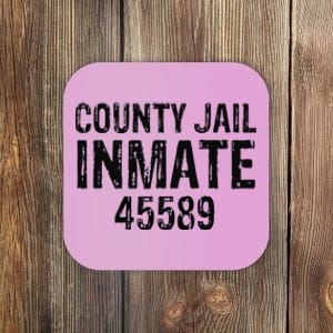 funyn Halloween County Jail Inmate Prisoner Costume Party Coaster