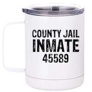 funyn Halloween County Jail Inmate Prisoner Costume Party 12 oz Stainless Steel Tumbler Cup