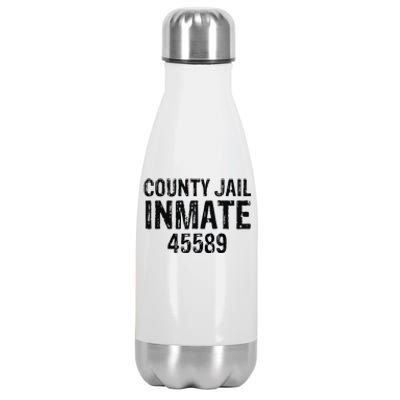 funyn Halloween County Jail Inmate Prisoner Costume Party Stainless Steel Insulated Water Bottle