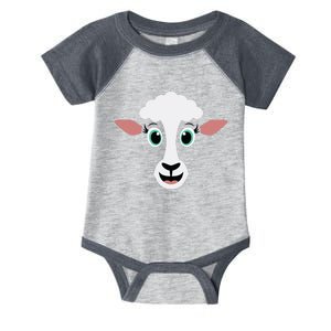 Funny Halloween Costume For Girl Boy Cute Sheepp Face Infant Baby Jersey Bodysuit