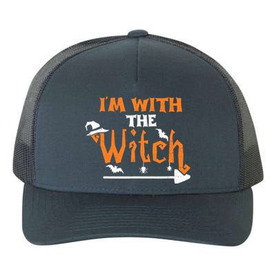 Funny Halloween Couple: Im With The Witch Yupoong Adult 5-Panel Trucker Hat