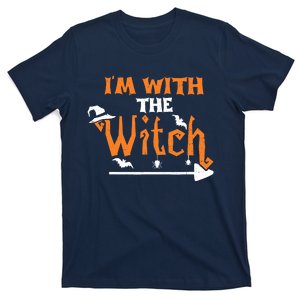 Funny Halloween Couple: Im With The Witch T-Shirt