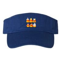 Funny Halloween Candy Corn Ghosts Witch Costume Valucap Bio-Washed Visor