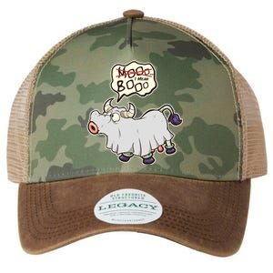 Funny Halloween Cow Moo I Mean Boo Legacy Tie Dye Trucker Hat