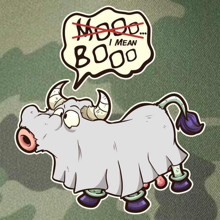 Funny Halloween Cow Moo I Mean Boo Legacy Tie Dye Trucker Hat