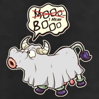 Funny Halloween Cow Moo I Mean Boo Cool Comfort Performance Bucket Hat