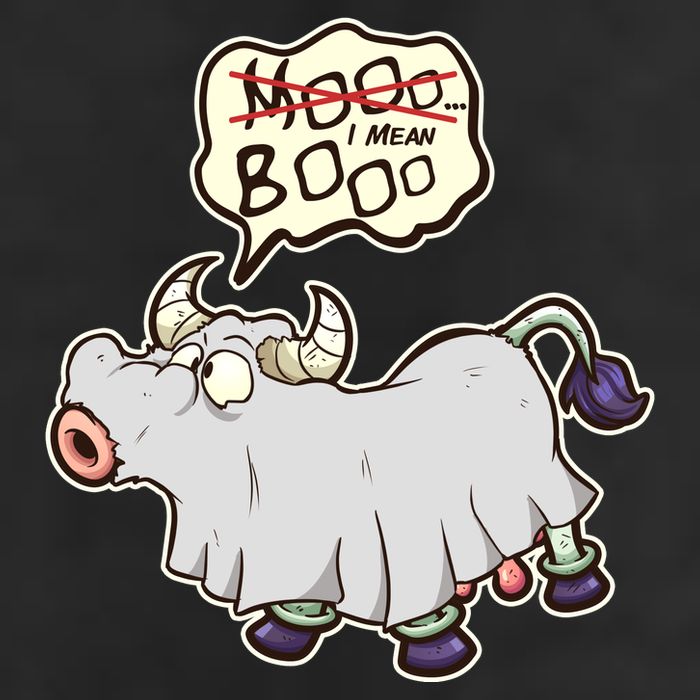 Funny Halloween Cow Moo I Mean Boo Cool Comfort Performance Bucket Hat