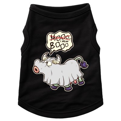 Funny Halloween Cow Moo I Mean Boo Doggie Tank