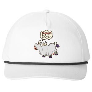 Funny Halloween Cow Moo I Mean Boo Snapback Five-Panel Rope Hat