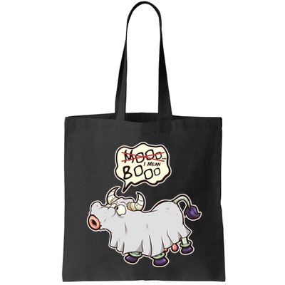 Funny Halloween Cow Moo I Mean Boo Bag