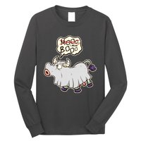 Funny Halloween Cow Moo I Mean Boo Long Sleeve Shirt
