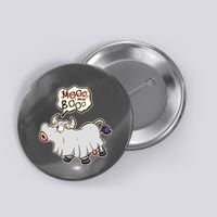 Funny Halloween Cow Moo I Mean Boo Button