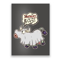 Funny Halloween Cow Moo I Mean Boo Poster