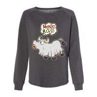 Funny Halloween Cow Moo I Mean Boo Womens California Wash Sweatshirt